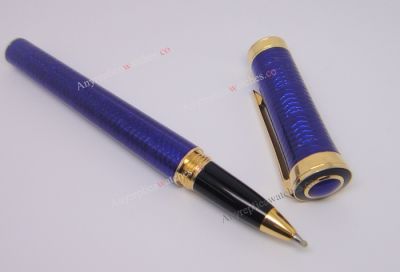 Cartier Pasha Rollerball Pen Blue & Gold